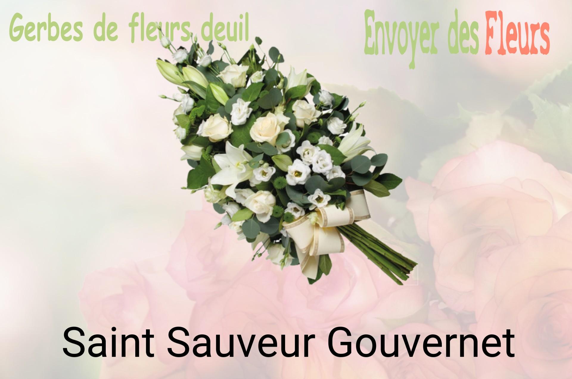 Gerbe de fleurs de deuil livrée à Saint-Sauveur-Gouvernet